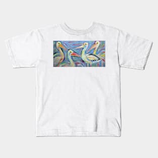 Pelicans - Acrylics Kids T-Shirt